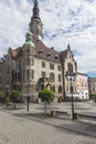 Town square in Jawor, Poland