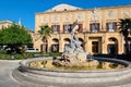Town square. Monreale, Sicily, Italy Royalty Free Stock Photo