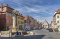 Town square in beautiful bavarian town Weissenburg, Germany Royalty Free Stock Photo