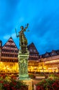 Town square romerberg Frankfurt Germany Royalty Free Stock Photo