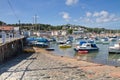 Town of St. Aubin and harbour, Jersey, UK Royalty Free Stock Photo