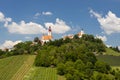 Town Straden and wineyards in Styria, Austria Royalty Free Stock Photo