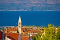 Town of Supetar and Brac island channel view Royalty Free Stock Photo