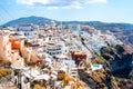 Town of Thira cityscape, Santorini island, Greece Royalty Free Stock Photo