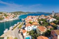 Town of Tisno on the island of Murter, Dalmatia, Croatia Royalty Free Stock Photo