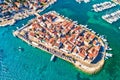 Town of Tribunj on small island aerial view Royalty Free Stock Photo