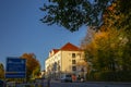 Germany, Bavaria, Schwangau, Neuschwanstein Castle, dusk, small town