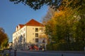 Germany, Bavaria, Schwangau, Neuschwanstein Castle, dusk, small town