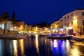 Town of Veli Losinj waterfront evening Royalty Free Stock Photo