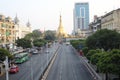 Town view of Yangon, Myanmar