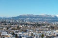 Town views during winter in Vancouver Canada