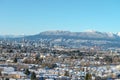 Town views during winter in Vancouver Canada