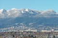 Town views during winter in Vancouver Canada