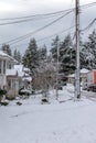 Town views during winter in Vancouver Canada Jan 2017