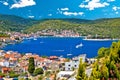 Town of Vis bay and waterfront view Royalty Free Stock Photo