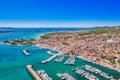 Town of Vodice aerial view, Croatia Royalty Free Stock Photo