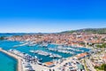 Town of Vodice aerial view, Croatia Royalty Free Stock Photo