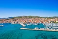 Town of Vodice aerial view, Croatia Royalty Free Stock Photo