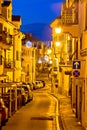 Town of Volosko street evening view Royalty Free Stock Photo