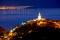 Town of Vrbnik on Krk island evening view Royalty Free Stock Photo