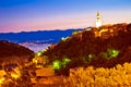 Town of Vrbnik on Krk island evening view Royalty Free Stock Photo