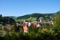 Town of waidhofen on the river Ybbs in Austria