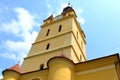 Courtyard of the medieval fortified church Cristian, Transylvania Royalty Free Stock Photo