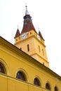 Courtyard of the medieval fortified church Cristian, Transylvania Royalty Free Stock Photo