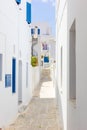 The town with white houses in Tinos Island,Greece Royalty Free Stock Photo