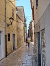 The town of Zadar. Croatia. Medieval architecture of the historic part of the town.