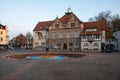 Townhall of Bergisch Gladbach at sunrise, Germany Royalty Free Stock Photo