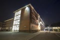 townhall herten germany at night Royalty Free Stock Photo