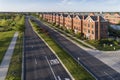 Townhomes Along Boulevard Aerial 3