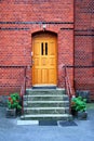 Townhouse Entrance Door Royalty Free Stock Photo