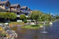 Townhouse Village in  Scenic Area Royalty Free Stock Photo