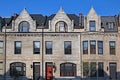 Townhouses with stone gables