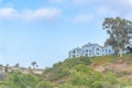 Townhouses on top of the slope at Carlsbad in San Diego, California Royalty Free Stock Photo