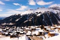 Townscape of Bellwald, Switzerland Royalty Free Stock Photo