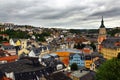Townscape of Greiz, a town in the state of Thuringia, Germany Royalty Free Stock Photo