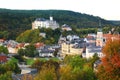 Townscape of Greiz, a town in the state of Thuringia, 40 kilometres east of state capital Erfurt, on the river White Elster in