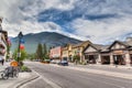 Townsite in Banff National Park, Canada Royalty Free Stock Photo