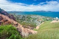 Townsville City and Magnetic Island from Castle Hill Queensland Australia Royalty Free Stock Photo