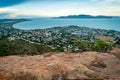 Townsville city, sea and islands from castle hill lookout in Queensland, Australia Royalty Free Stock Photo