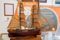 Model Ship Display In Maritime Museum
