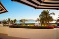 Terrace View From Luxury Hotel To The Sea