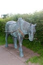 Towpath horse sculpture