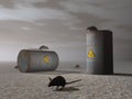 Toxic barrels - 3D render