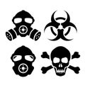 Toxic danger vector icon