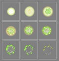 Toxic explosion special effect animation frames