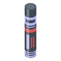 Toxic foam tube icon, isometric style